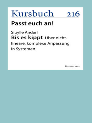 cover image of Bis es kippt